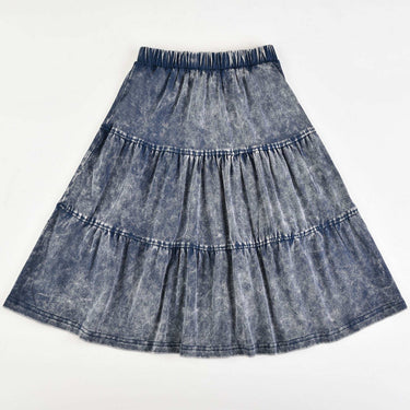 Jersey Wash Tiered Skirt - Kidichic